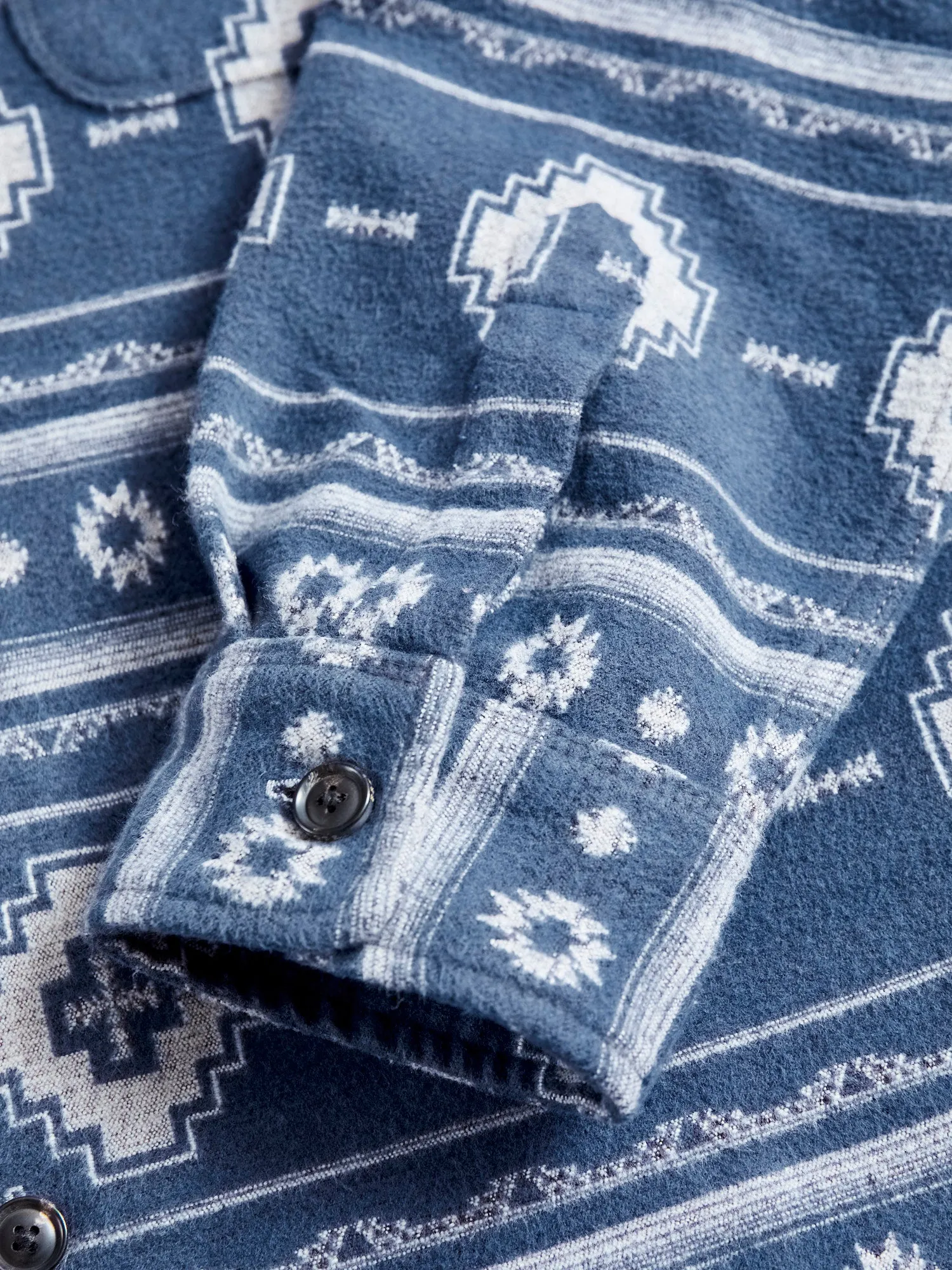 Benson Flannel Work Shirt in Blue Southwest